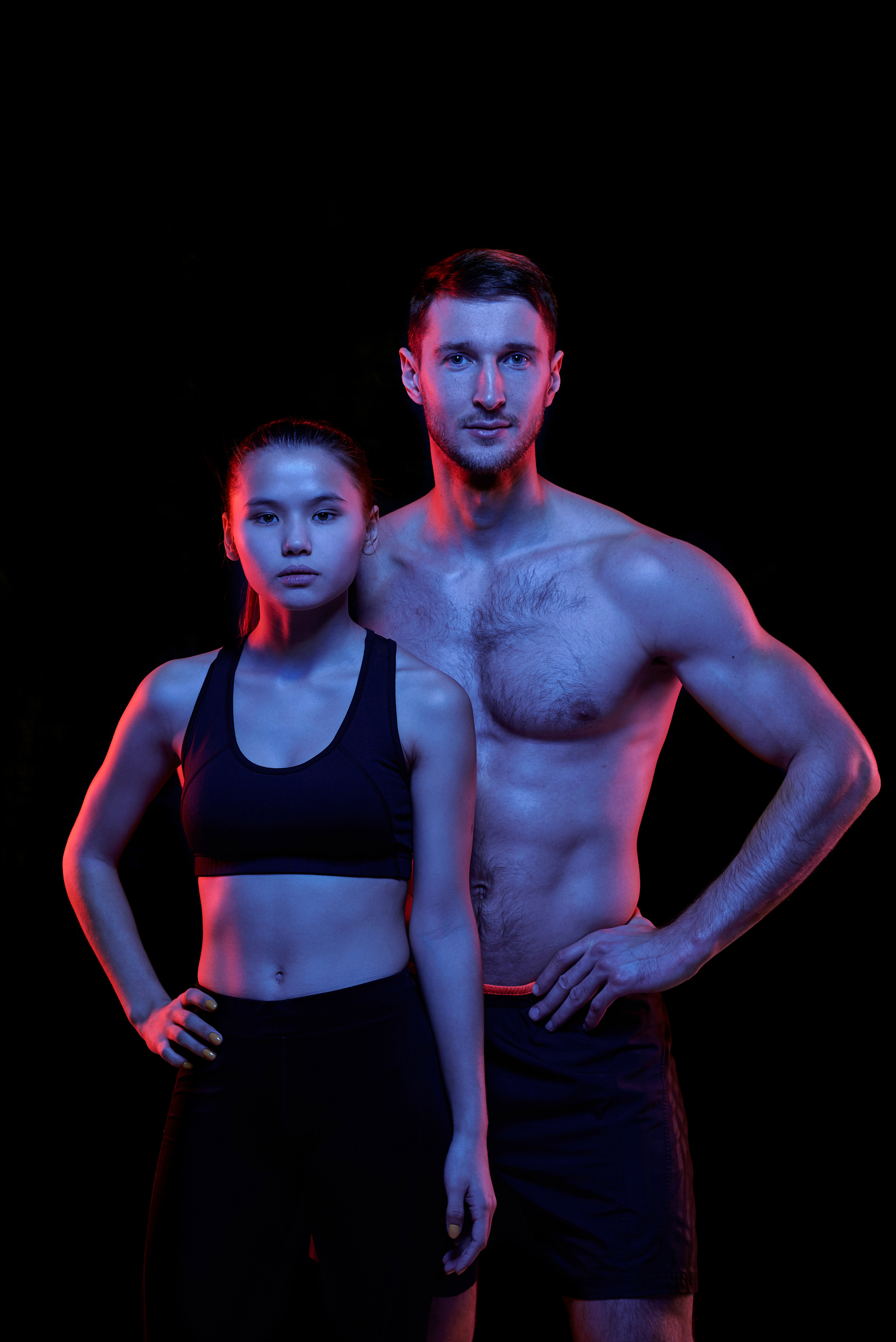 Female and Male Fitness Trainers